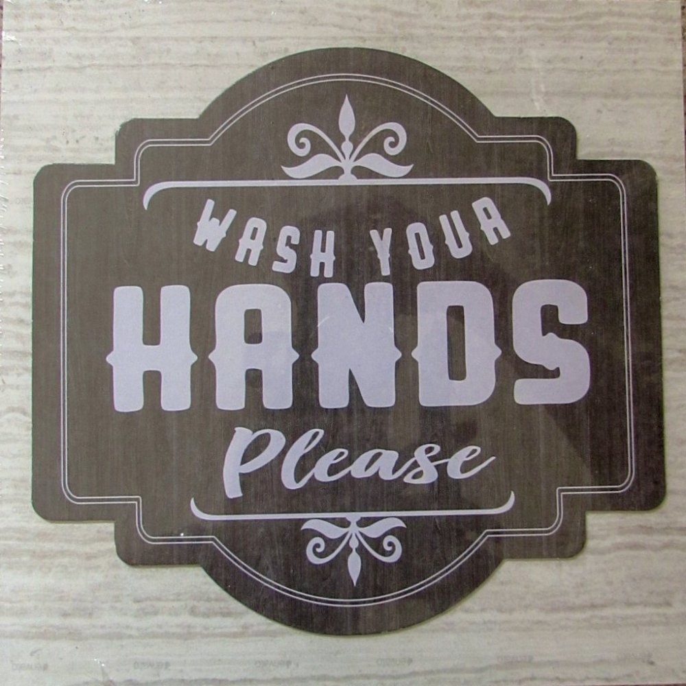 🍍🍍🍍 3 / $15 WASH YOUR HANDS Please Table / Wall Plaque Decor